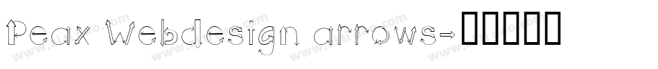 Peax Webdesign arrows字体转换
